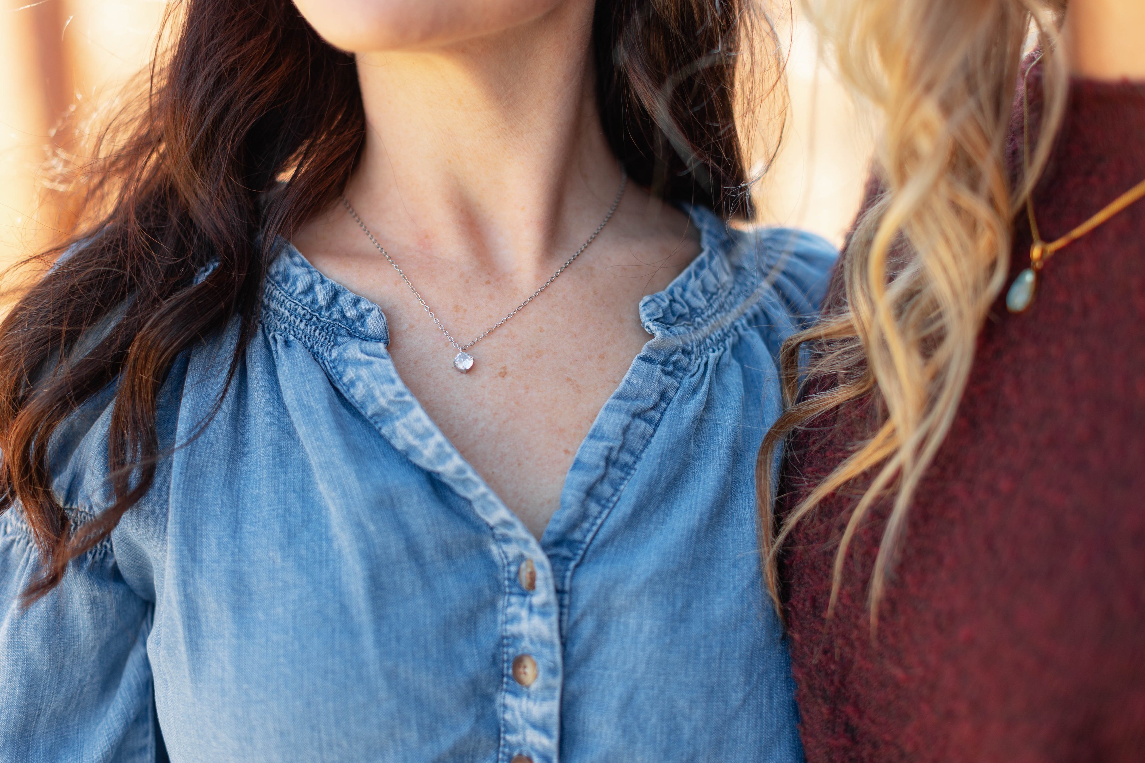 The Wren Necklace in Silver